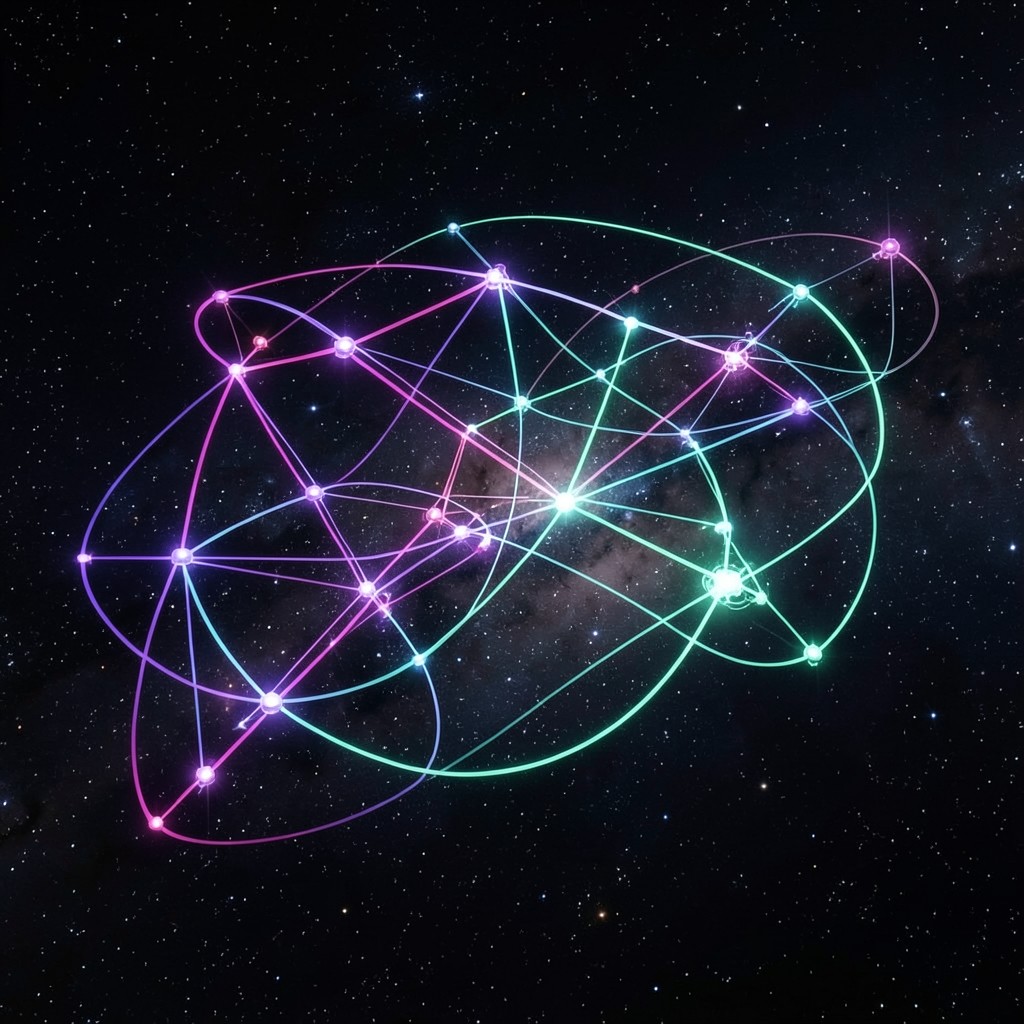 Multidimensional map of decentralized ecosystem nodes